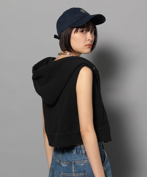 Anui（アニュイ）の「【UNISEX/選べる着丈】ノースリフーディー（パーカー・レディース・ブラック/グレー・SMALL/MEDIUM）」の8枚目の写真