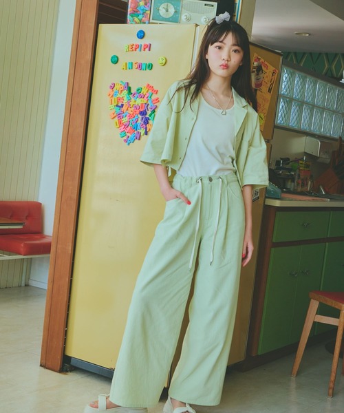 repipi armario（レピピ アルマリオ）の「スピンドルタックパンツ（その他パンツ・キッズ・ベージュ/ライム・SMALL/MEDIUM/LARGE）」の22枚目の写真