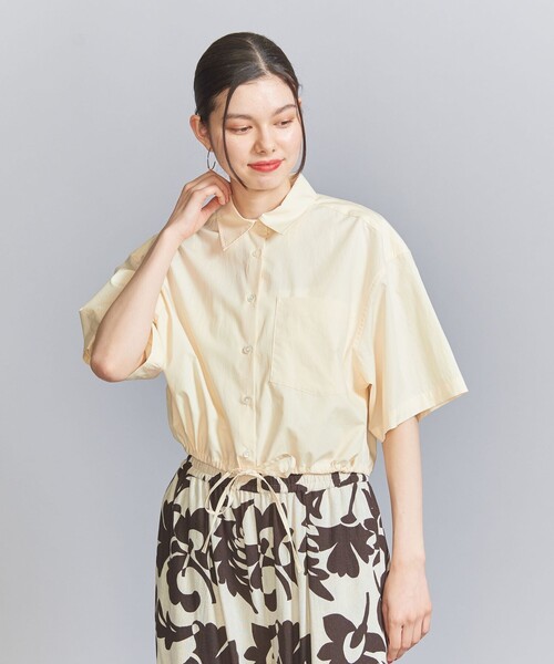 【未使用品】B&Y UNITEDARROWSタイプライターショートスリーブシャツ BEAUTY&YOUTH UNITED ARROWS（ビューティーアンドユース