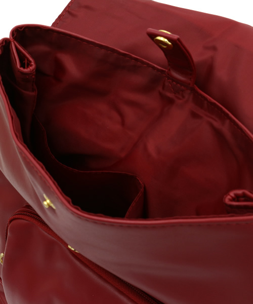 WEGO（ウィゴー）の「WEGO/タッセルポケットリュック（バックパック/リュック・レディース・キャメル/ワイン/グレー/ホワイト/ブラック/カーキ・FREE）」の13枚目の写真