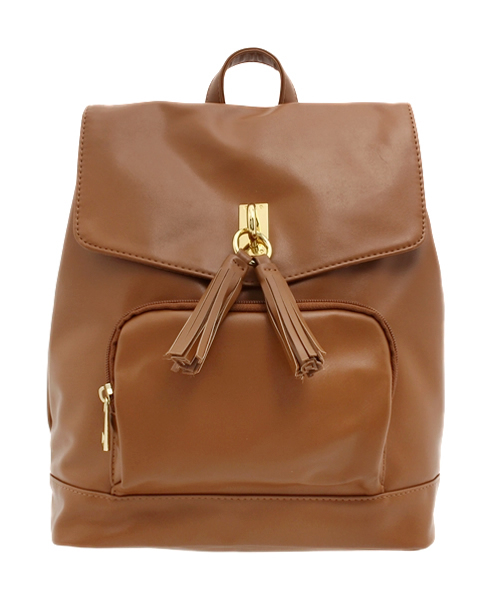 WEGO（ウィゴー）の「WEGO/タッセルポケットリュック（バックパック/リュック・レディース・キャメル/ワイン/グレー/ホワイト/ブラック/カーキ・FREE）」の7枚目の写真