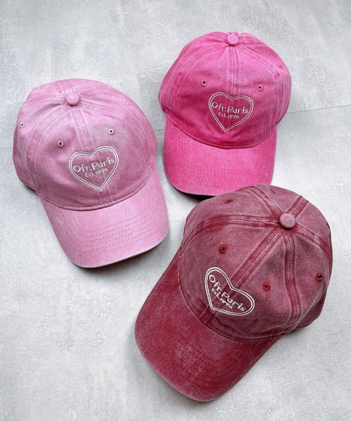 sevens(セブンズ)の「【sevens】ガーリーハートキャップ(キャップ・レディース・ブラック/グレー/桜/グリーン/ピンク/レッド・FREE)」の8枚目の写真