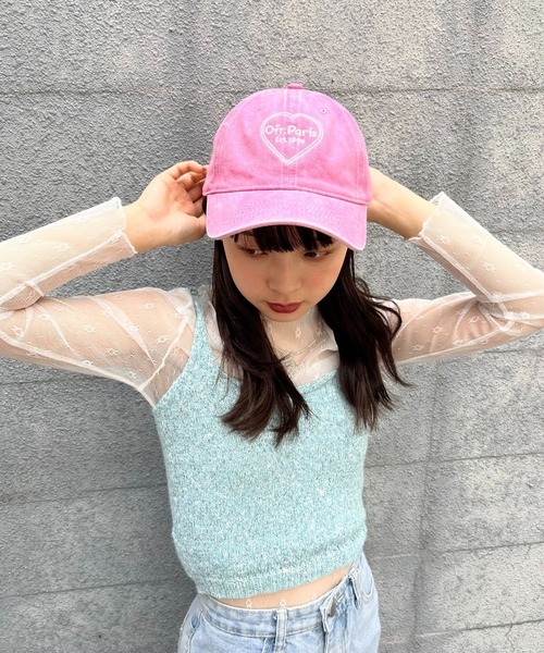sevens(セブンズ)の「【sevens】ガーリーハートキャップ(キャップ・レディース・ブラック/グレー/桜/グリーン/ピンク/レッド・FREE)」の14枚目の写真