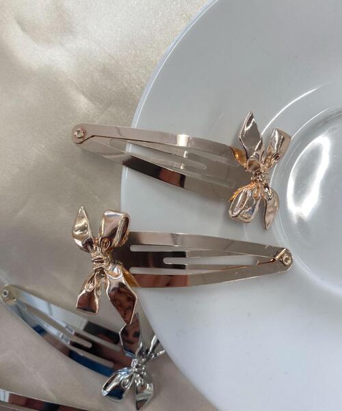 WEGO（ウィゴー）の「WEGO/【2点セット】モチーフパッチンピン（ヘアピン・レディース・その他4/その他5/その他3/その他2/その他1・FREE）」の2枚目の写真