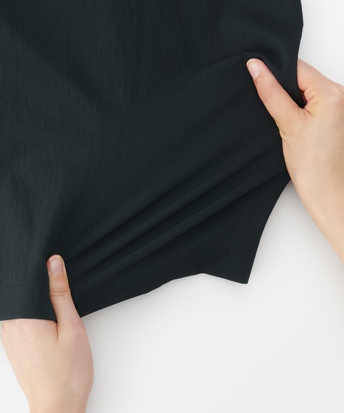 無印良品（ムジルシリョウヒン）の「紳士　風を通すストレッチ半袖布帛ポロシャツ（ポロシャツ・メンズ・ブラック/ネイビー/カーキ/スモーキーグリーン系・S/M/L/XL/XS）」の11枚目の写真