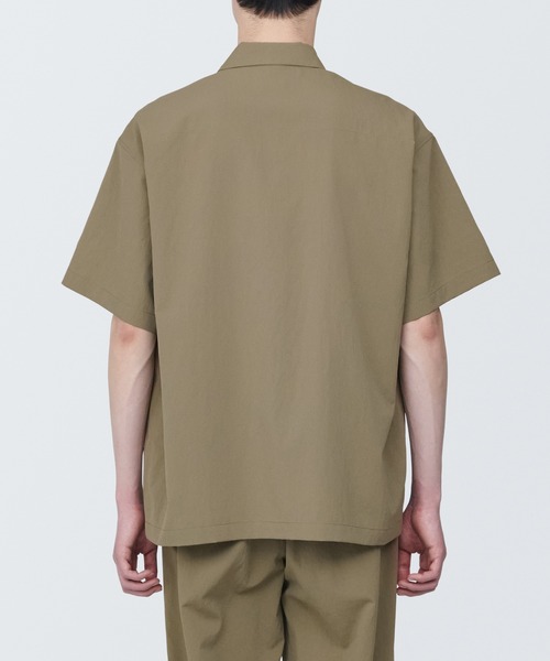 無印良品（ムジルシリョウヒン）の「紳士　風を通すストレッチ半袖布帛ポロシャツ（ポロシャツ・メンズ・ブラック/ネイビー/カーキ/スモーキーグリーン系・S/M/L/XL/XS）」の14枚目の写真