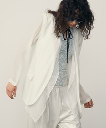 See-through Layered Jacket / シースルーレイヤードジャケット【uyu./ウユ】