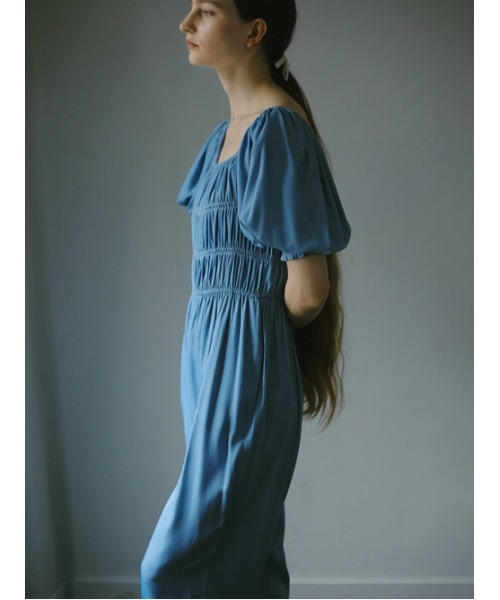 AMAIL(アマイル)の「Nume gasstion coverall(つなぎ/オールインワン・レディース・ブラック/ブルー/ベージュ・FREE)」の6枚目の写真