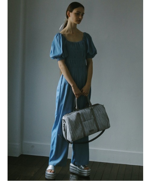 AMAIL(アマイル)の「Nume gasstion coverall(つなぎ/オールインワン・レディース・ブラック/ブルー/ベージュ・FREE)」の7枚目の写真