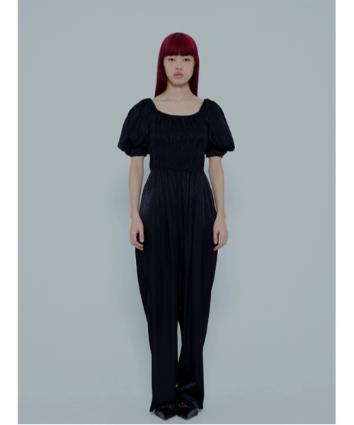 AMAILアマイル2wayガスステイションカバーオールブラック