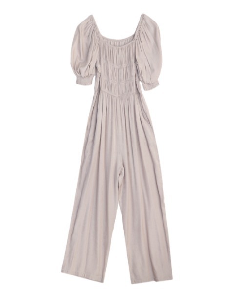 AMAIL(アマイル)の「Nume gasstion coverall(つなぎ/オールインワン・レディース・ブラック/ブルー/ベージュ・FREE)」の15枚目の写真