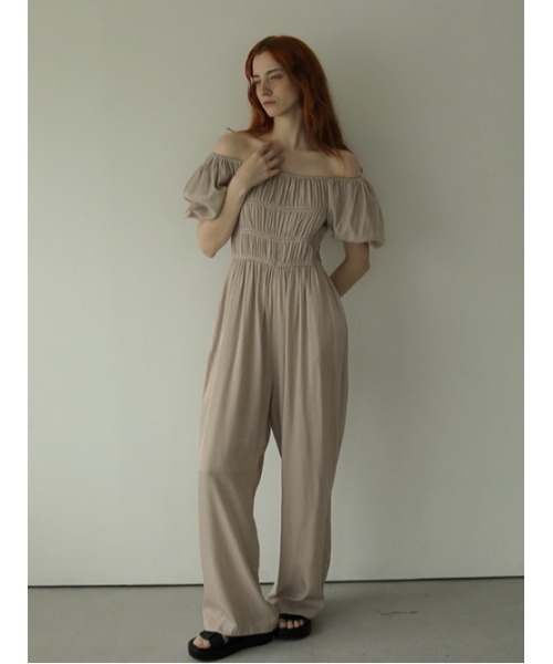 AMAIL(アマイル)の「Nume gasstion coverall(つなぎ/オールインワン・レディース・ブラック/ブルー/ベージュ・FREE)」の22枚目の写真