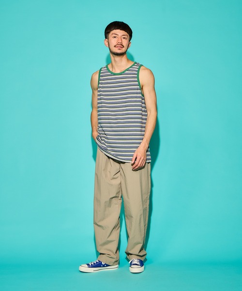 WALLA WALLA SPORT(ワラワラスポーツ)の「STRIPE TANK TOP / ストライプ タンクトップ(タンクトップ・メンズ・ブラウン/ネイビー/ヘザーグレー/ブラック/ベージュ系その他/イエロー系その他/グレー系その他・XX-LARGE/X-LARGE/LARGE/MEDIUM/SMALL)」の16枚目の写真
