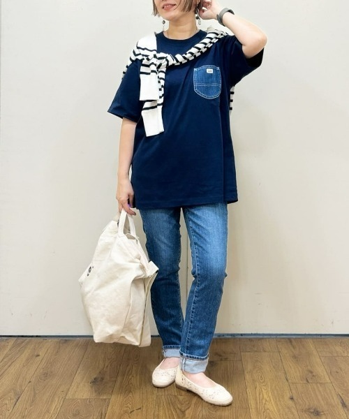Lee（リー）の「Lee(リー)【メンズ】デニムポケットTシャツ（Tシャツ/カットソー・メンズ・ブラック・XL/L/M）」の16枚目の写真