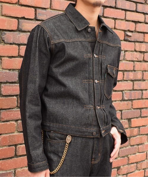 【三連休限定価格‼️】noen デニムジャケット ブラックリジットデニム デニムジャケット1st.【セットアップ対応】（デニムジャケット）｜Noen