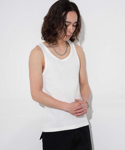 WEGO（ウィゴー）の「WEGO/リブタンクトップ（タンクトップ・メンズ・ブラック/ホワイト・MEDIUM/LARGE）」の17枚目の写真