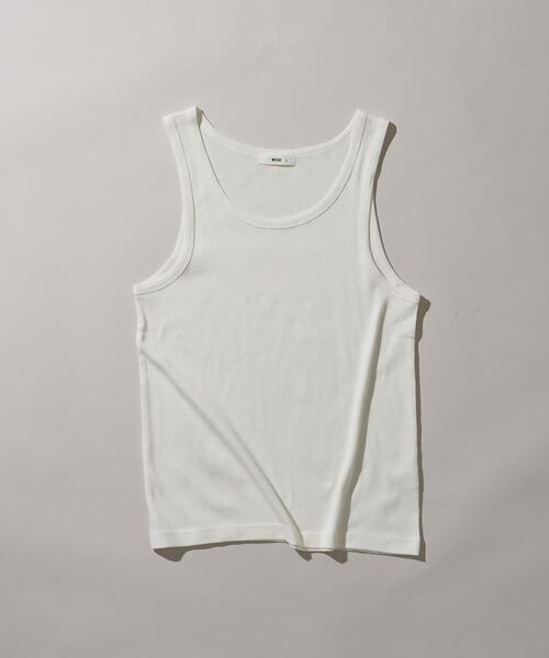 WEGO（ウィゴー）の「WEGO/リブタンクトップ（タンクトップ・メンズ・ブラック/ホワイト・MEDIUM/LARGE）」の7枚目の写真