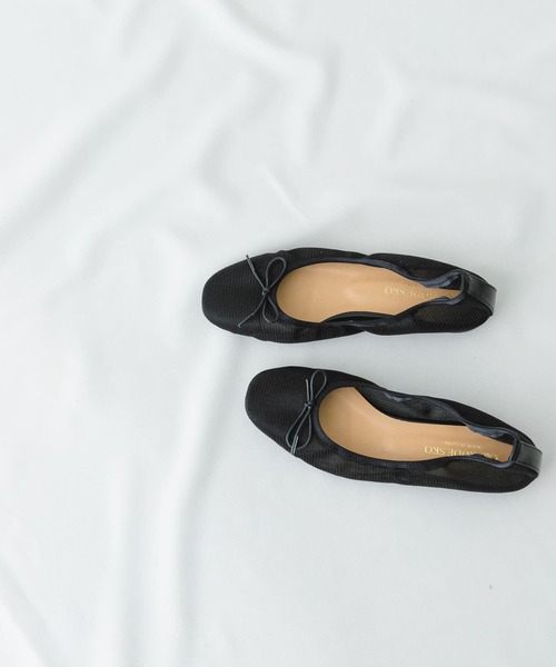 RODE SKO（ロデスコ）の「『MADE IN JAPAN』シアーバレエシューズ（バレエシューズ・レディース・ベージュ/ブラック・36/37/38）」の3枚目の写真