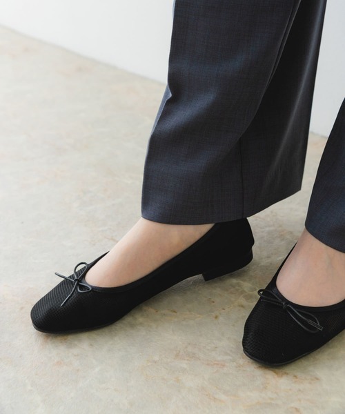 RODE SKO（ロデスコ）の「『MADE IN JAPAN』シアーバレエシューズ（バレエシューズ・レディース・ベージュ/ブラック・36/37/38）」の4枚目の写真