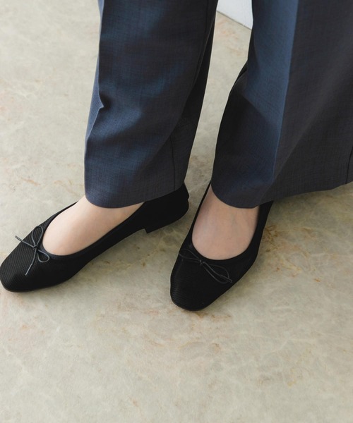 RODE SKO（ロデスコ）の「『MADE IN JAPAN』シアーバレエシューズ（バレエシューズ・レディース・ベージュ/ブラック・36/37/38）」の6枚目の写真