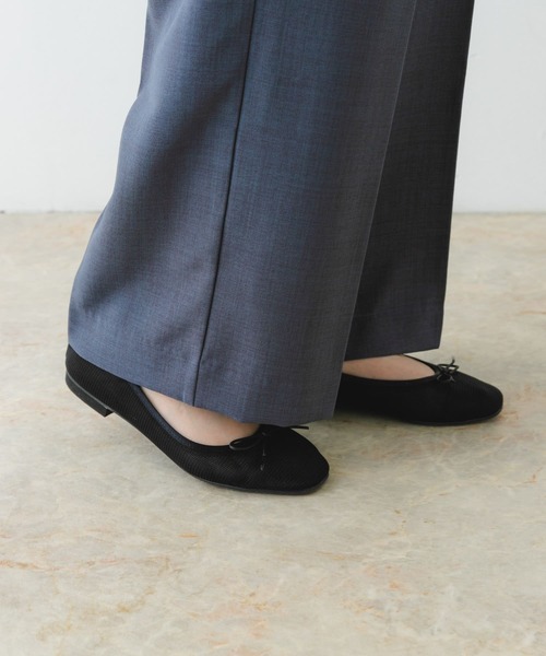 RODE SKO（ロデスコ）の「『MADE IN JAPAN』シアーバレエシューズ（バレエシューズ・レディース・ベージュ/ブラック・36/37/38）」の8枚目の写真