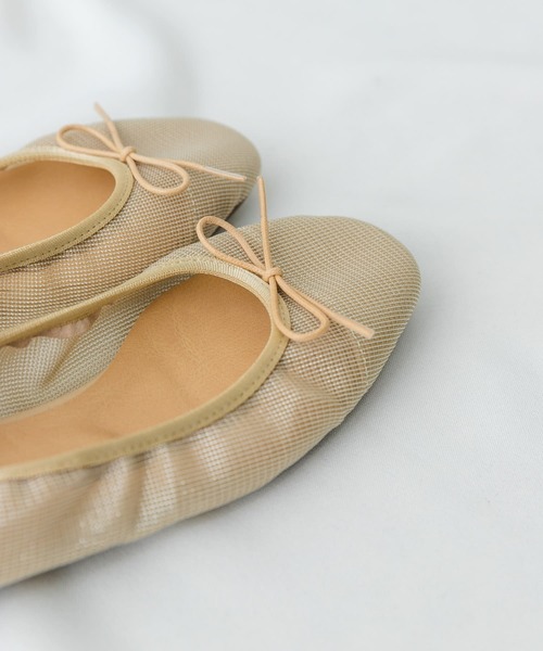 RODE SKO（ロデスコ）の「『MADE IN JAPAN』シアーバレエシューズ（バレエシューズ・レディース・ベージュ/ブラック・36/37/38）」の11枚目の写真