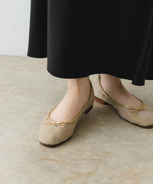 RODE SKO（ロデスコ）の「『MADE IN JAPAN』シアーバレエシューズ（バレエシューズ・レディース・ベージュ/ブラック・36/37/38）」の15枚目の写真