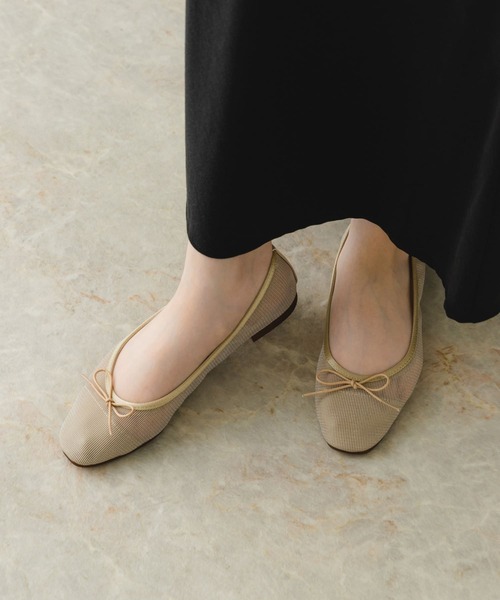 RODE SKO（ロデスコ）の「『MADE IN JAPAN』シアーバレエシューズ（バレエシューズ・レディース・ベージュ/ブラック・36/37/38）」の16枚目の写真