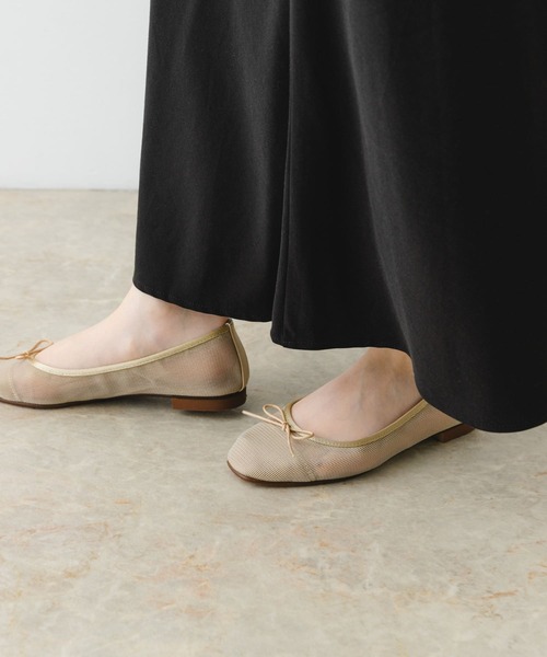 RODE SKO（ロデスコ）の「『MADE IN JAPAN』シアーバレエシューズ（バレエシューズ・レディース・ベージュ/ブラック・36/37/38）」の18枚目の写真