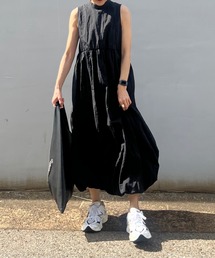 y/m by Yukie | ワッシャータフタノースリンバルーンワンピース(ワンピース)