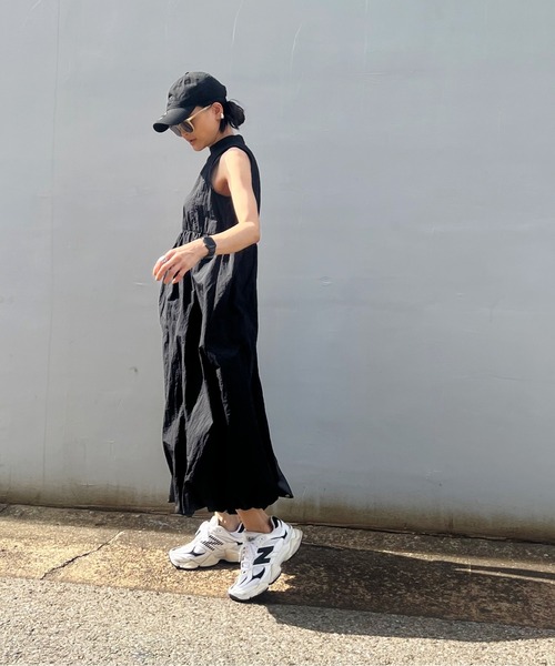 y/m by Yukie（イムバイユキエ）の「ワッシャータフタノースリンバルーンワンピース（ワンピース・レディース・ブラック・FREE）」の11枚目の写真