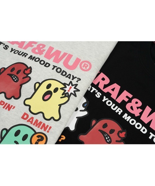 tシャツ A'GEM/9 × .kom 「GRAF＆WU/グラフアンドユー」エモーションキャラ 半袖カットソー レディース メンズ A'GEM/9 × .kom 『GRAF&WU/グラフアンドユー』エモーション
