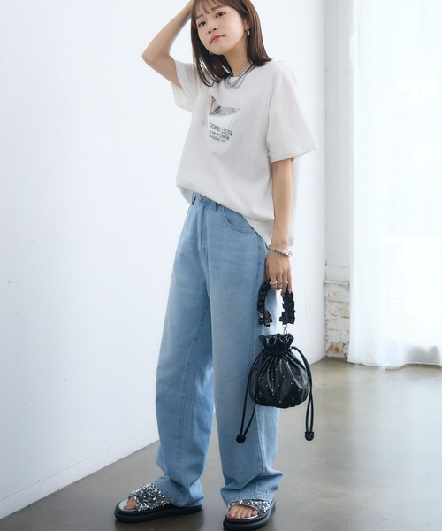 RETRO GIRL（レトロガール）の「ルーズシルエットデニム（デニムパンツ・レディース・ブルー/ブラック/ブルー系その他5/インディゴブルー・MEDIUM/LARGE）」の18枚目の写真