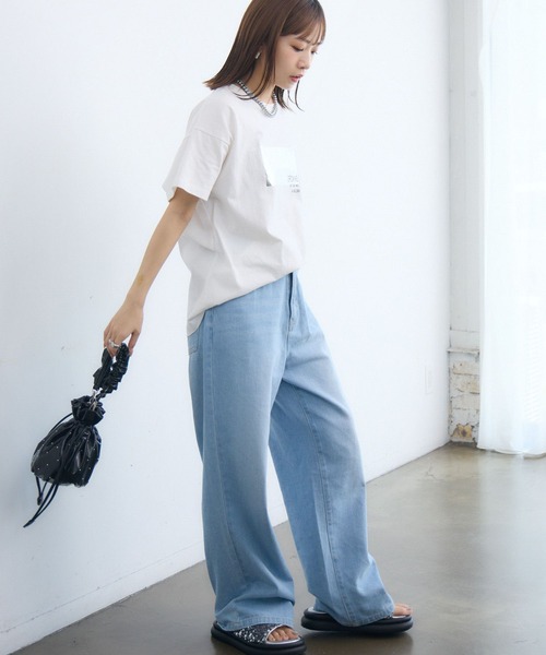 RETRO GIRL（レトロガール）の「ルーズシルエットデニム（デニムパンツ・レディース・ブルー/ブラック/ブルー系その他5/インディゴブルー・MEDIUM/LARGE）」の20枚目の写真