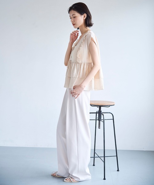 定価22,000円 新品 mei-mei メイメイ フリルニット ジレ ベスト 定価22,000円 新品 mei-mei メイメイ フリルニット ジレ ベスト