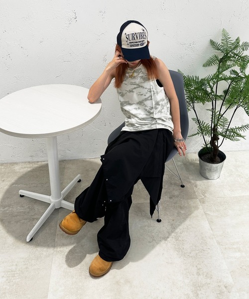 sedacle(セダクル)の「切り替えデザインタンクトップ(タンクトップ・メンズ・ブラック/アイボリー・SMALL/MEDIUM/LARGE)」の5枚目の写真