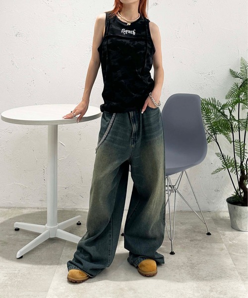 sedacle(セダクル)の「切り替えデザインタンクトップ(タンクトップ・メンズ・ブラック/アイボリー・SMALL/MEDIUM/LARGE)」の13枚目の写真