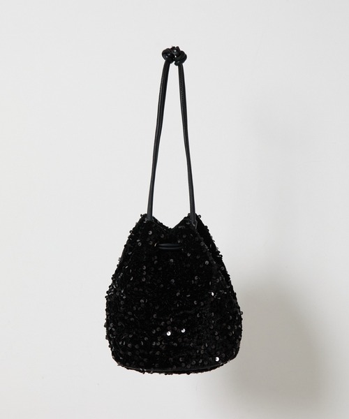 COLONY 2139（コロニートゥーワンスリーナイン）の「スパンコール巾着2wayバッグ（ショルダーバッグ・レディース・ブラック/シルバー/ブロンズ・FREE）」の4枚目の写真