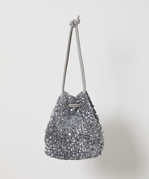 COLONY 2139（コロニートゥーワンスリーナイン）の「スパンコール巾着2wayバッグ（ショルダーバッグ・レディース・ブラック/シルバー/ブロンズ・FREE）」の12枚目の写真