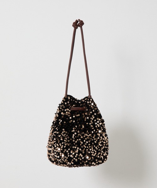 COLONY 2139（コロニートゥーワンスリーナイン）の「スパンコール巾着2wayバッグ（ショルダーバッグ・レディース・ブラック/シルバー/ブロンズ・FREE）」の18枚目の写真