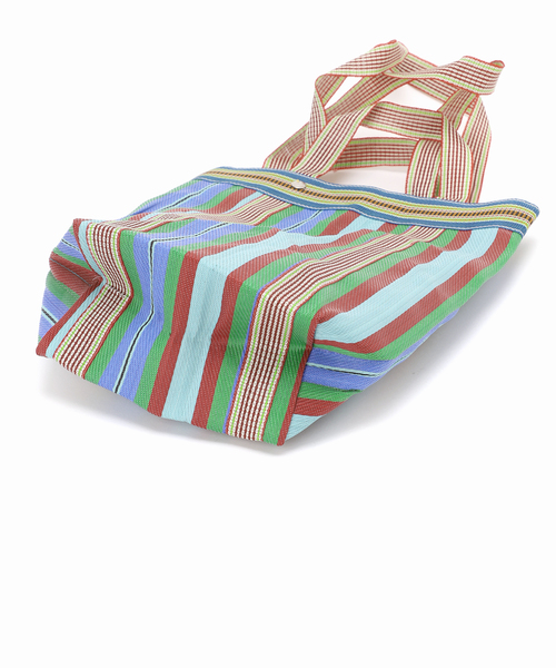 Spick & Span（スピックアンドスパン）の「ne Quittez pas / ヌキテパ Multi Stripe Mesh Long To 882041PA3（トートバッグ・レディース・ブルー/ピンク・FREE）」の11枚目の写真