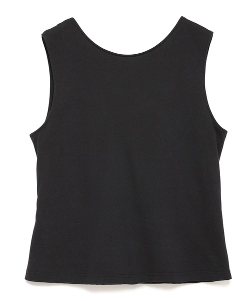 Vicente（ヴィセンテ）の「SEAGREEN×Vicente(シーグリーン×ヴィセンテ) 2way basic tops（Tシャツ/カットソー・レディース・ブラック/ホワイト・2/1）」の3枚目の写真