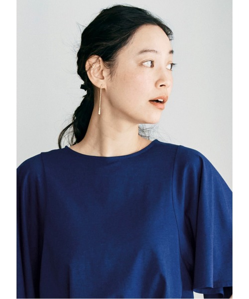 and myera(アンド マイラ)の「and myera ボールチェーンを使った耳飾り(ピアス(両耳用)・レディース・ゴールド・1/2)」の6枚目の写真