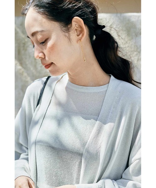 and myera(アンド マイラ)の「and myera ボールチェーンを使った耳飾り(ピアス(両耳用)・レディース・ゴールド・1/2)」の7枚目の写真