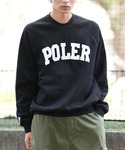 POLeR（ポーラー）の「POLER/ポーラー スウェットトレーナー カレッジ風 ラグラン ユニセックス 243MCV0040（スウェット・M）」