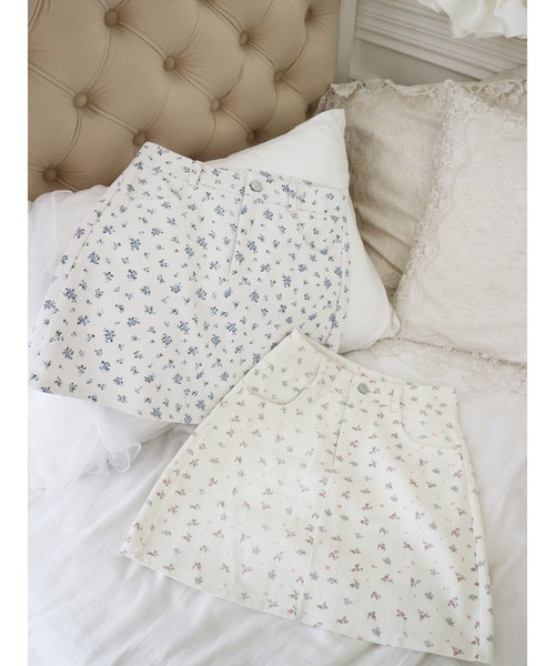 PHILLY（フィリー）の「パターン台形ミニスカート（スカート・レディース・ホワイト/アイボリー/ブラック・FREE）」の18枚目の写真