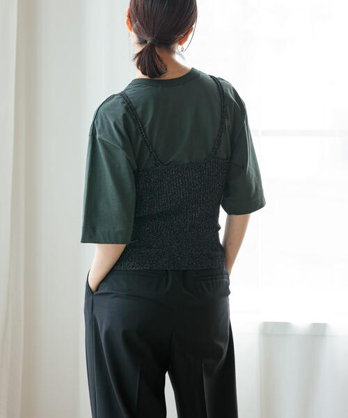 URBAN RESEARCH(アーバンリサーチ)の「LOTUSハーフスリーブカットソー(Tシャツ/カットソー・レディース・ネイビー/ホワイト/ブラウン系その他/カーキ・FREE)」の10枚目の写真