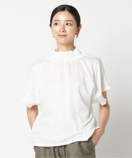 HELIOPOLE（エリオポール）の「SHIRRING BLOUSE（シャツ/ブラウス