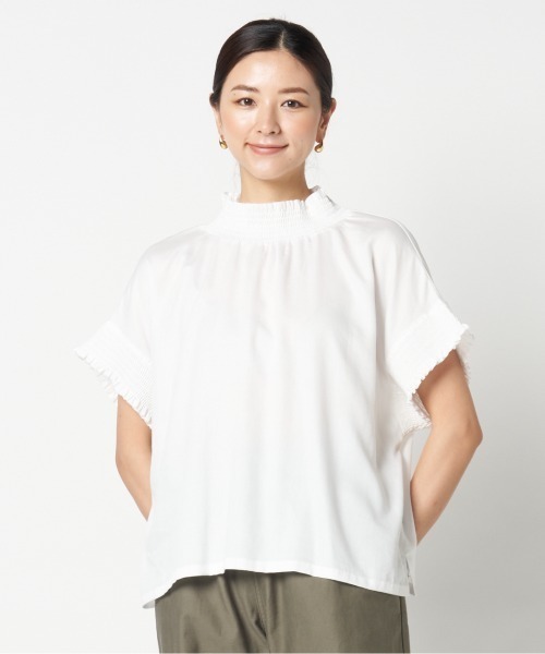 HELIOPOLE（エリオポール）の「SHIRRING BLOUSE（シャツ/ブラウス