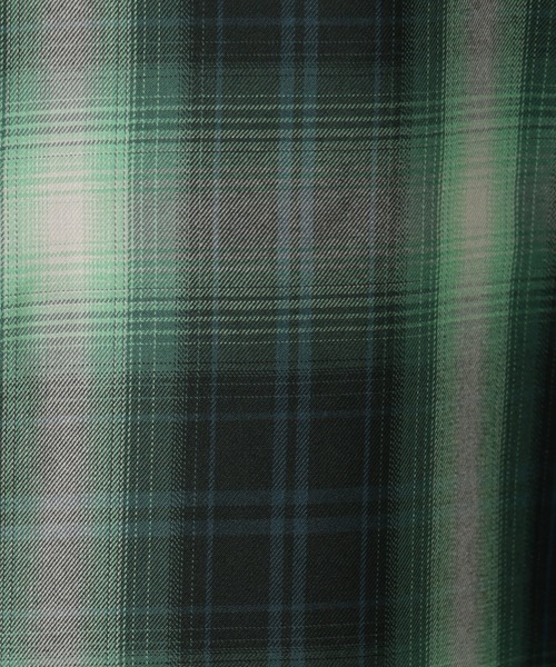 FOUND GOOD（ファウンドグッド）の「BIGチェックシャツ/LS（シャツ/ブラウス・レディース・ブルー系/グリーン/グレー系/ブラウン系・S/M/L）」の15枚目の写真